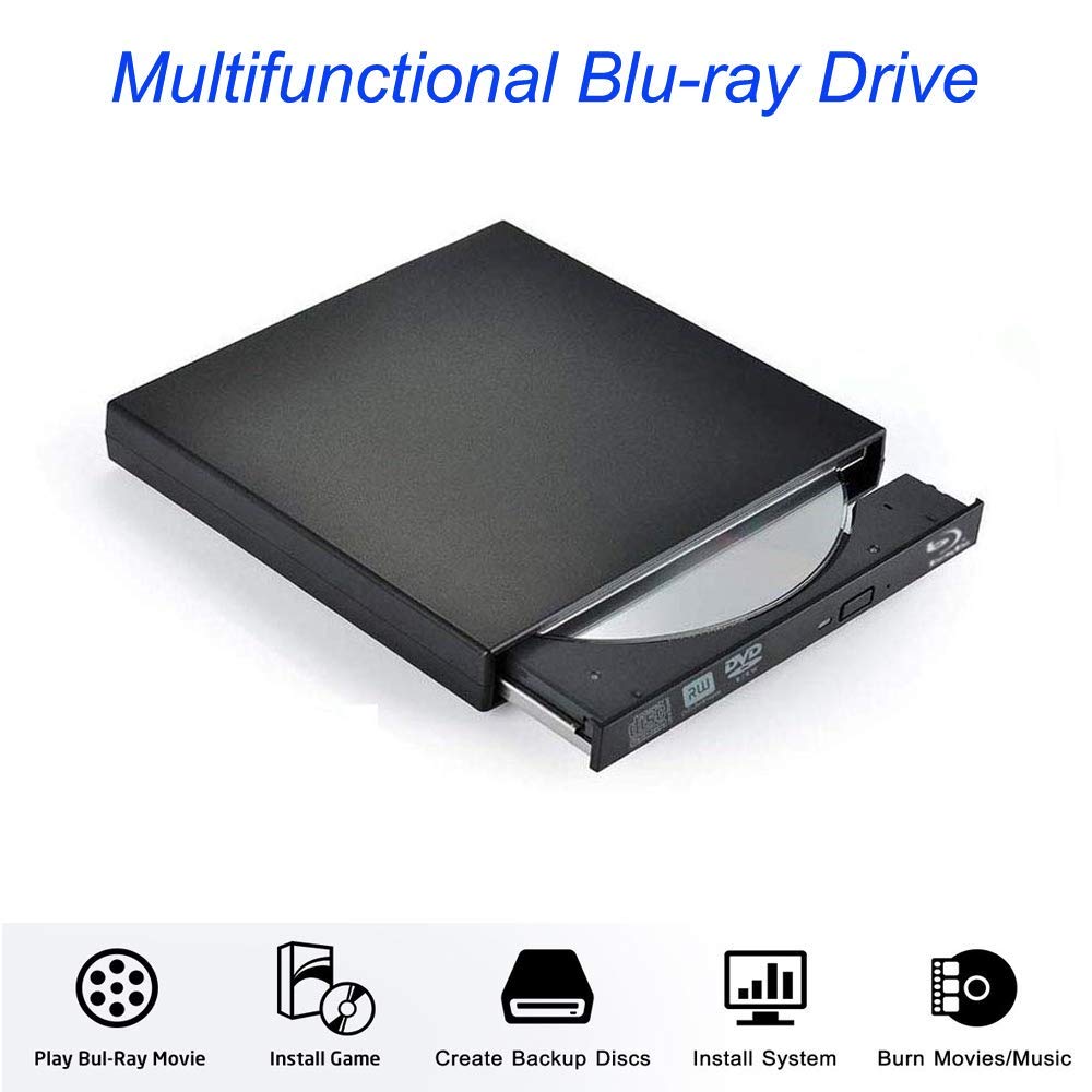 Amazon.com: Xglysmyc USB2.0 External Blu Ray CD DVD Drive Burner